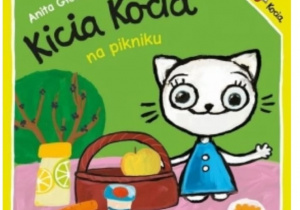 Zdjęcie ilustracji książki pt. "Kicia Kocia", autorstwa Anity Głowińskiej do pracy konkursowej Rozalii Dobrosielskiej.