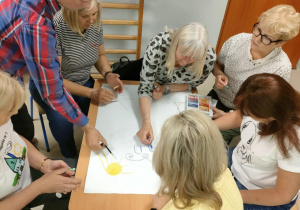 Grupowa praca twórcza Dyrektorów przedszkoli miejskich.