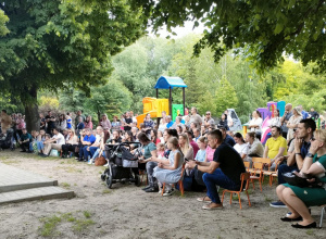 Piknik Rodzinny z okazji Dnia Mamy, Taty i Dziecka w ogrodzie przedszkolnym.