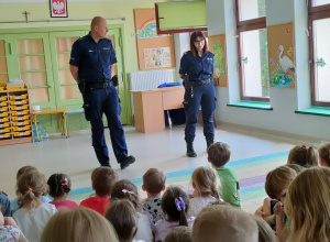 Spotkanie z Funkcjonariuszami Policji w naszym przedszkolu.