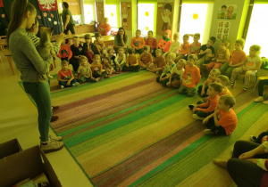 Prelekcja prowadzona przez Przedstawicielki Fundacji "Medor" ze Zgierza z udziałem dzieci z grup starszych.