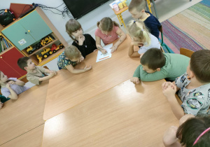 Odczytujemy składniki i przybory a pozostałe dzieci sprawdzają, czy są naszykowane.