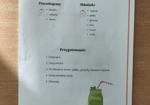 Przepis na "Koktajl Shreka".