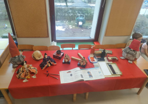 Wystawa elementów kultury japońskiej.