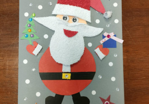 Kartka świąteczna w wykonaniu Rozalii Dobrosielskiej z "Motylków".