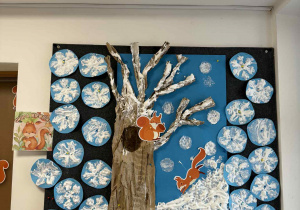 Zimowy obraz w wykonaniu "Wiewiórek".