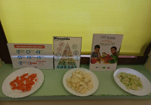 Pomoce edukacyjne oraz wybrane produkty ekologiczne w grupie "Motylków".