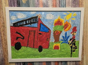 III miejsce w eliminacjach wojewódzkich Ogólnopolskiego Strażackiego Konkursu Plastycznego.