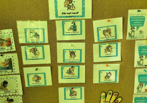 Plansze tematyczne - "Jak myć ręce?"