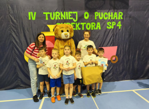 Udział w IV Międzyprzedszkolnym Turnieju o Puchar Dyrektora SP4 w Ozorkowie.
