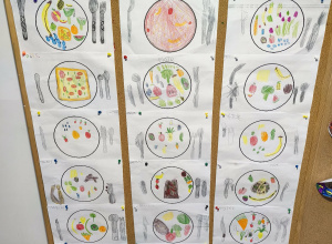 "Zdrowy posiłek" - praca plastyczna.