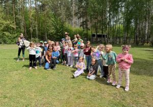 Wspólne, pamiątkowe zdjęcie w "Kucykowym Rancho" w Kaniej Górze.