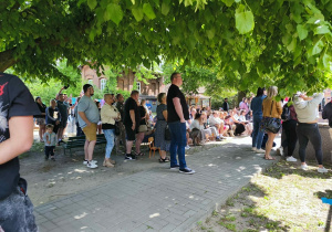 Piknik Rodzinny z okazji Dnia Mamy, Taty i Dziecka na ogrodzie przedszkolnym.