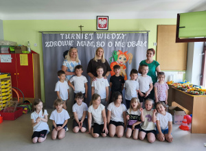 Turniej wiedzy o zdrowiu wśród dzieci starszych.