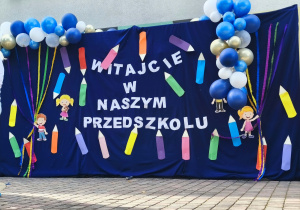 Dekoracja tematyczna przygotowana przez nauczycielkę - p. Annę Kowalczyk.
