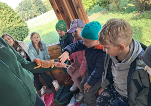 Prawdziwa, żywa lekcja przyrody podczas wizyty w ZOO w Borysewie.