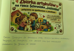 Wpis do kroniki przedszkolnej.
